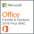 Microsoft Office Famille et Étudiant 2016 pour Mac 1-MAC